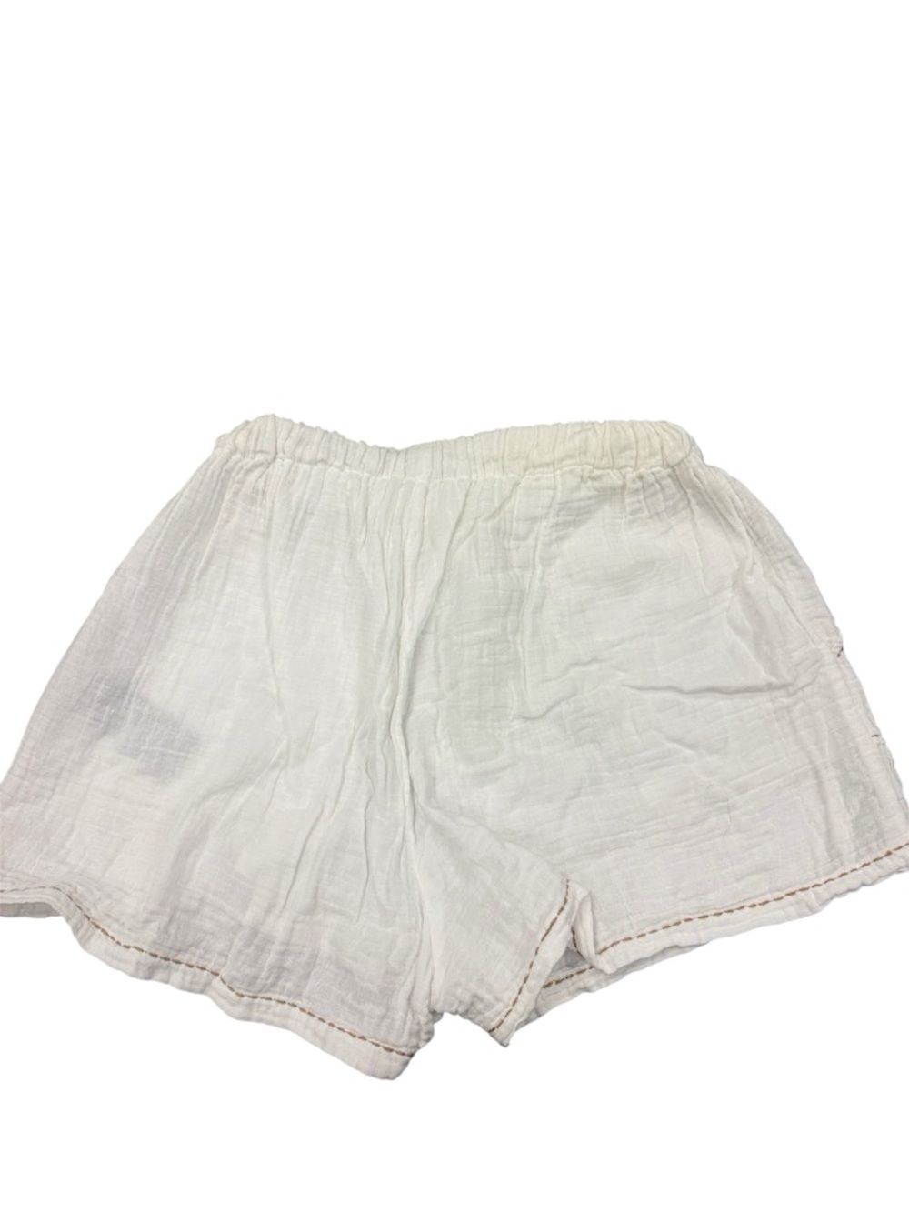 7 For All Mankind Lightweight White  Button Shirt & Drawstring Shorts Size XS - Picture 3 of 9
